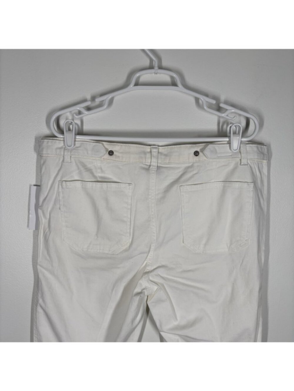 Democracy Women 16 White Stretch Twill Freedom Ankle Skimmer Pants NWT - Picture 9 of 12
